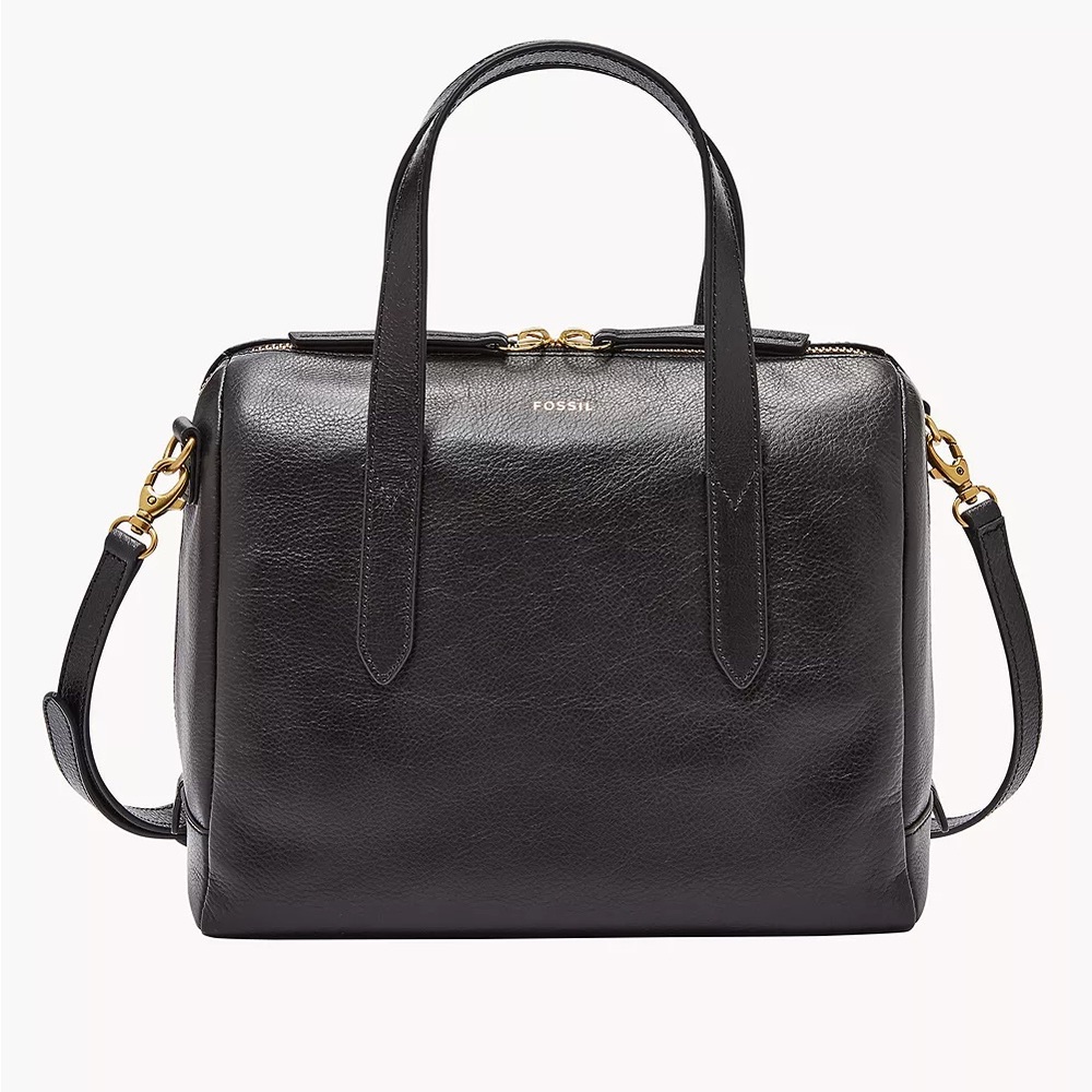 Fossil Sydney satchel - black - used purse